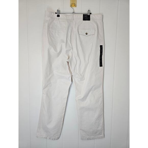 Banana Republic High Rise Authentic Chino Cream NWT Casual Cotton Size 16 - Picture 2 of 8